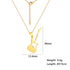 Lemegeton Stainless Steel Music Necklace Pendant for Women